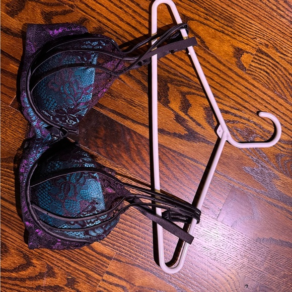 Honey Birdette Black and Purple Lace Bra - Picture 4 of 5